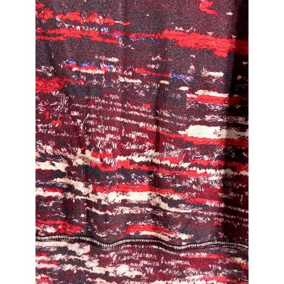 ISABEL MARANT FOR H&M Women's Red Printed Crewneck Pullover Sweater SZ 4 - Picture 6 of 13